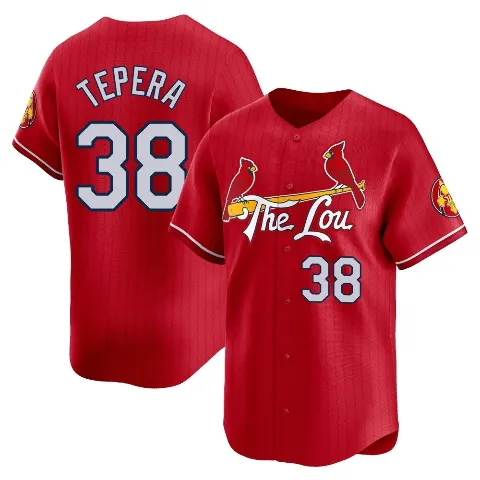 Youth St. Louis Cardinals ＃38 Ryan Tepera Red Limited 2024 City Connect Jersey