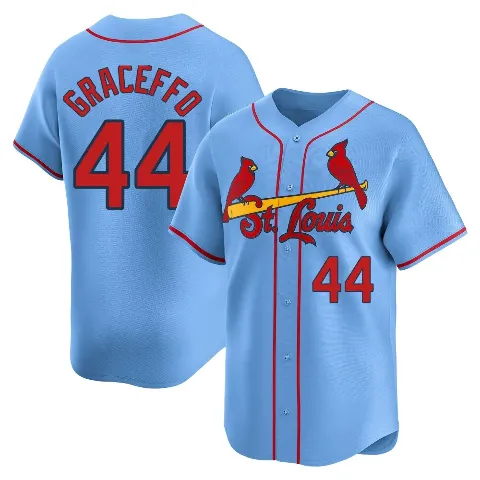 Youth St. Louis Cardinals ＃44 Gordon Graceffo Light Blue Limited Alternate Jersey