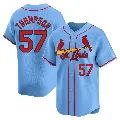Youth St. Louis Cardinals ＃57 Zack Thompson Light Blue Limited Alternate Jersey