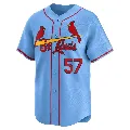 Youth St. Louis Cardinals ＃57 Zack Thompson Light Blue Limited Alternate Jersey