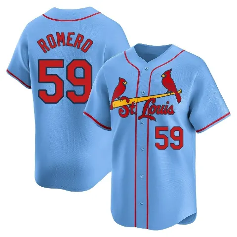 Youth St. Louis Cardinals ＃59 JoJo Romero Light Blue Limited Alternate Jersey