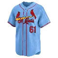 Youth St. Louis Cardinals ＃61 Jake Walsh Light Blue Limited Alternate Jersey