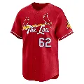 Youth St. Louis Cardinals ＃62 Kyle Leahy Red Limited 2024 City Connect Jersey