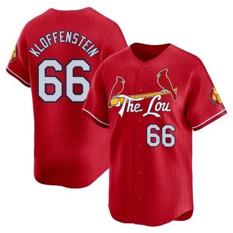 Youth St. Louis Cardinals ＃66 Adam Kloffenstein Red Limited 2024 City Connect Jersey