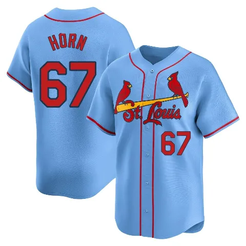Youth St. Louis Cardinals ＃67 Bailey Horn Light Blue Limited Alternate Jersey
