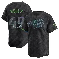 Youth Tampa Bay Rays ＃49 Kevin Kelly Charcoal Limited 2024 City Connect Jersey