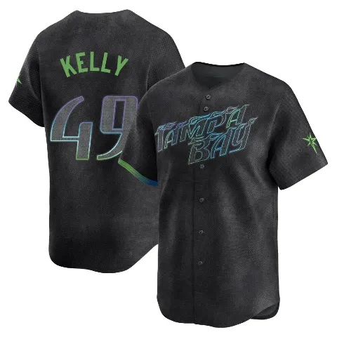 Youth Tampa Bay Rays ＃49 Kevin Kelly Charcoal Limited 2024 City Connect Jersey