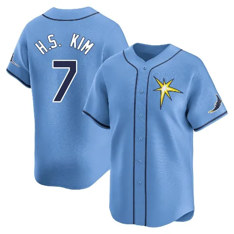 Youth Tampa Bay Rays ＃7 Ha-Seong Kim Light Blue Limited Alternate Jersey