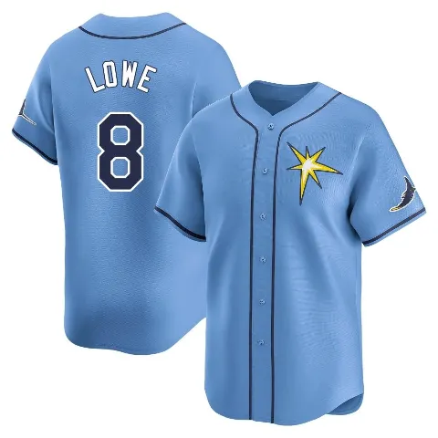 Youth Tampa Bay Rays ＃8 Brandon Lowe Light Blue Limited Alternate Jersey