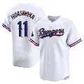 Youth Texas Rangers ＃11 Kyle Higashioka Gold Limited White 2024 Collection Jersey