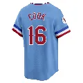 Youth Texas Rangers ＃16 Casey Cook Light Blue Limited Cooperstown Collection Jersey