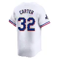 Youth Texas Rangers ＃32 Evan Carter Gold Limited White 2024 Collection Jersey