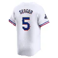 Youth Texas Rangers ＃5 Corey Seager Gold Limited White 2024 Collection Jersey
