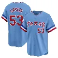 Youth Texas Rangers ＃53 Adolis Garcia Light Blue Limited Cooperstown Collection Jersey