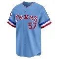 Youth Texas Rangers ＃57 Yerry Rodriguez Light Blue Limited Cooperstown Collection Jersey