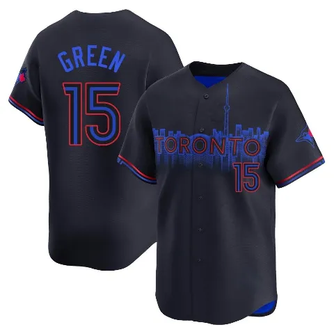 Youth Toronto Blue Jays ＃15 Shawn Green Black Limited 2024 City Connect Jersey