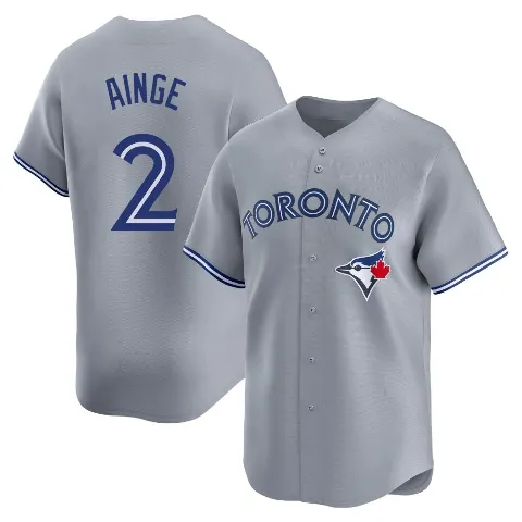 Youth Toronto Blue Jays ＃2 Danny Ainge Gray Limited Away Jersey