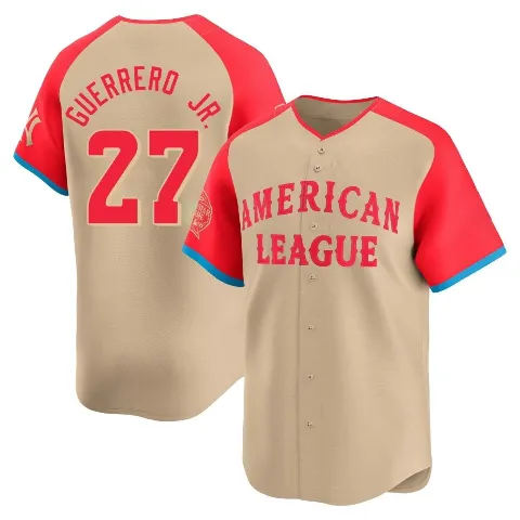 Youth Toronto Blue Jays ＃27 Vladimir Guerrero Jr. Cream Limited American League 2024 All-Star Game Jersey