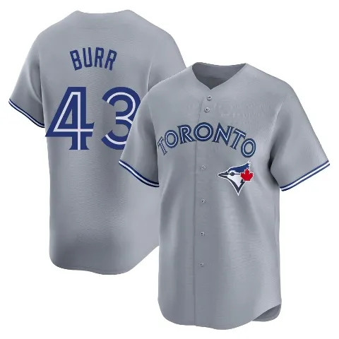 Youth Toronto Blue Jays ＃43 Ryan Burr Gray Limited Away Jersey