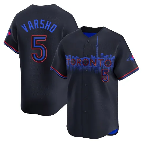 Youth Toronto Blue Jays ＃5 Daulton Varsho Black Limited 2024 City Connect Jersey