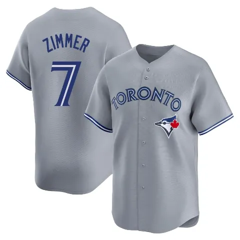 Youth Toronto Blue Jays ＃7 Bradley Zimmer Gray Limited Away Jersey