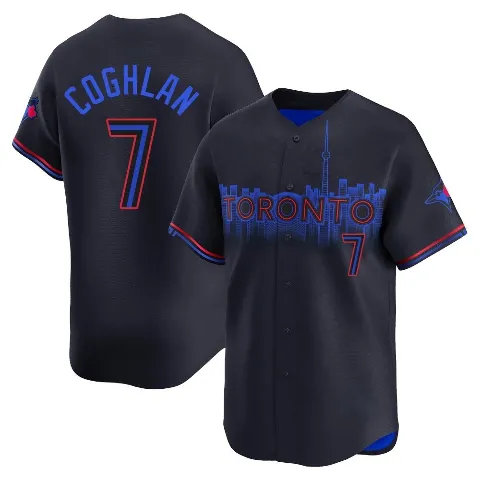 Youth Toronto Blue Jays ＃7 Chris Coghlan Black Limited 2024 City Connect Jersey