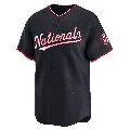 Youth Washington Nationals ＃00 Custom Navy Limited Alternate Jersey