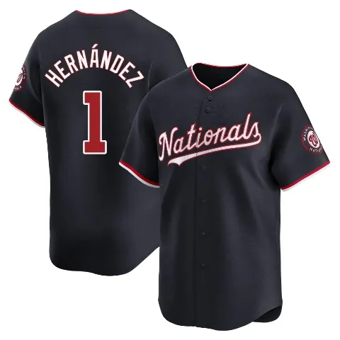 Youth Washington Nationals ＃1 Cesar Hernandez Navy Limited Alternate Jersey