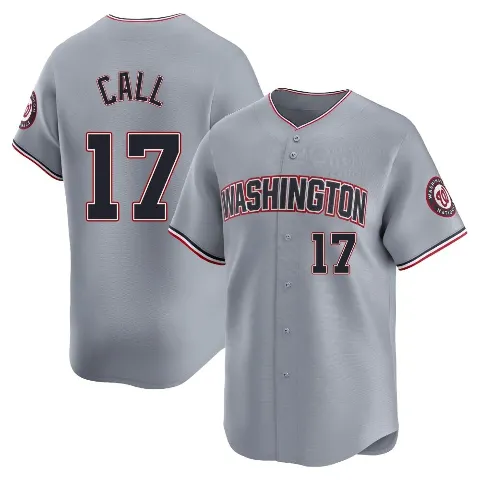 Youth Washington Nationals ＃17 Alex Call Gray Limited Road Jersey