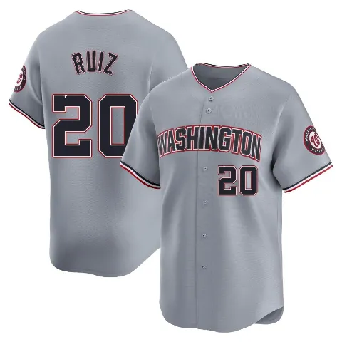 Youth Washington Nationals ＃20 Keibert Ruiz Gray Limited Road Jersey
