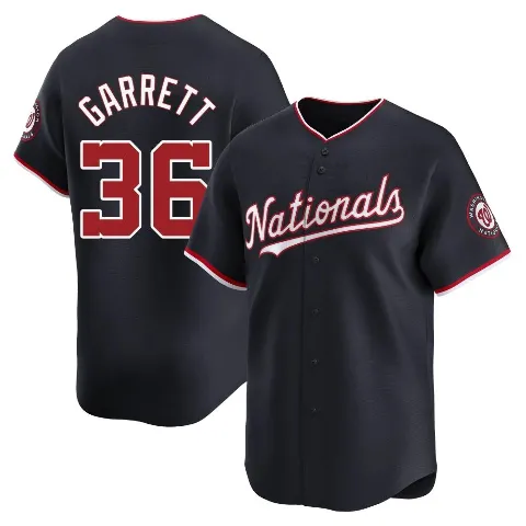 Youth Washington Nationals ＃36 Stone Garrett Navy Limited Alternate Jersey