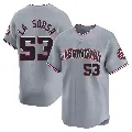 Youth Washington Nationals ＃53 Joe La Sorsa Gray Limited Road Jersey