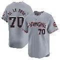 Youth Washington Nationals ＃70 Jeremy De La Rosa Gray Limited Road Jersey