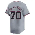 Youth Washington Nationals ＃70 Jeremy De La Rosa Gray Limited Road Jersey