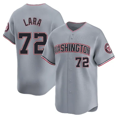 Youth Washington Nationals ＃72 Andry Lara Gray Limited Road Jersey
