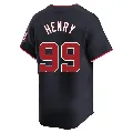 Youth Washington Nationals ＃99 Cole Henry Navy Limited Alternate Jersey